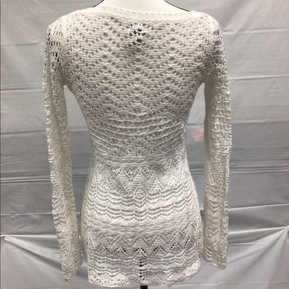 Cache cotton crochet sweater - Picture 2 of 2